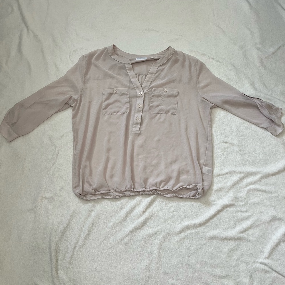 Beige New York company Blouse